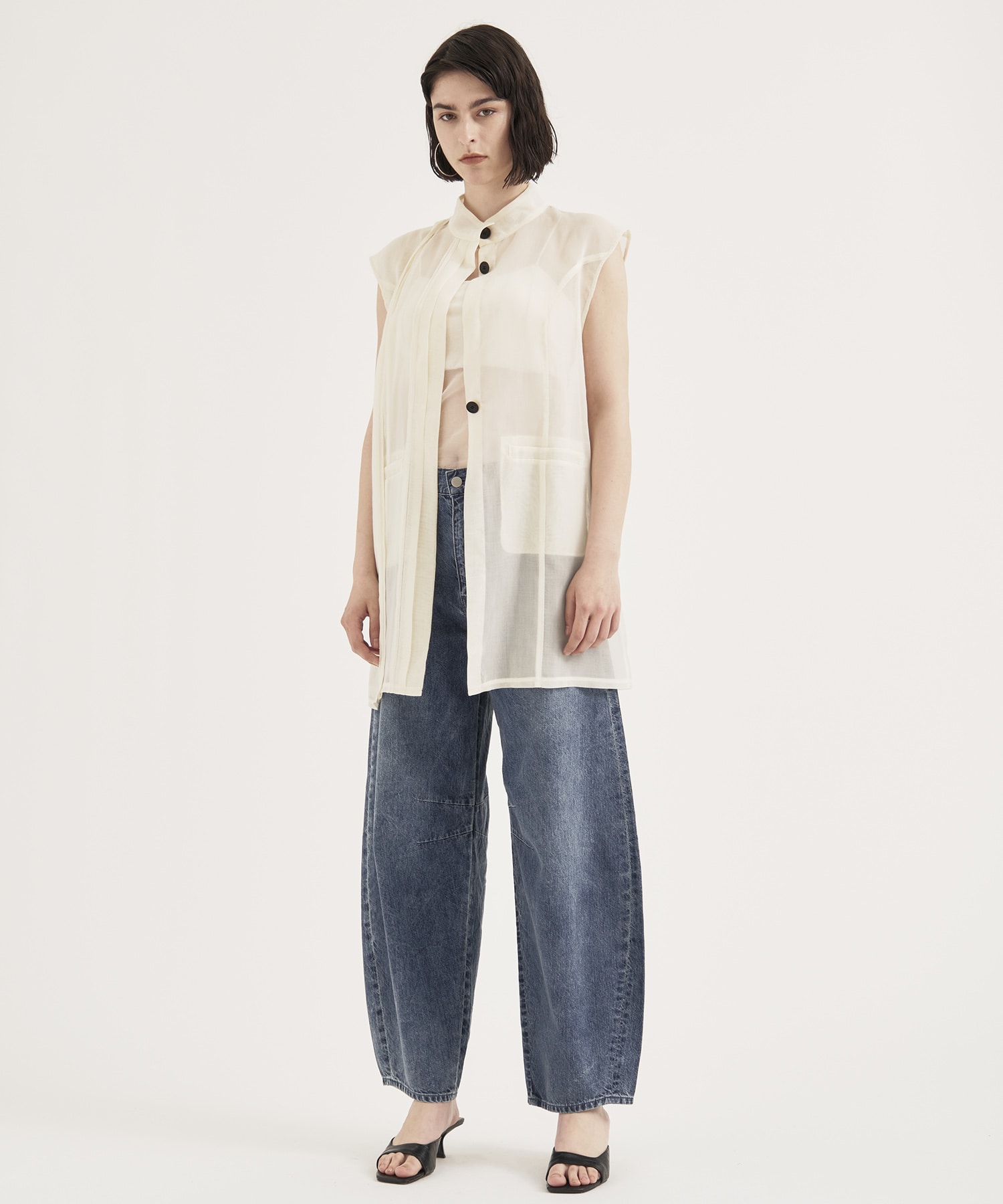 Tencel Curve Denim Pants