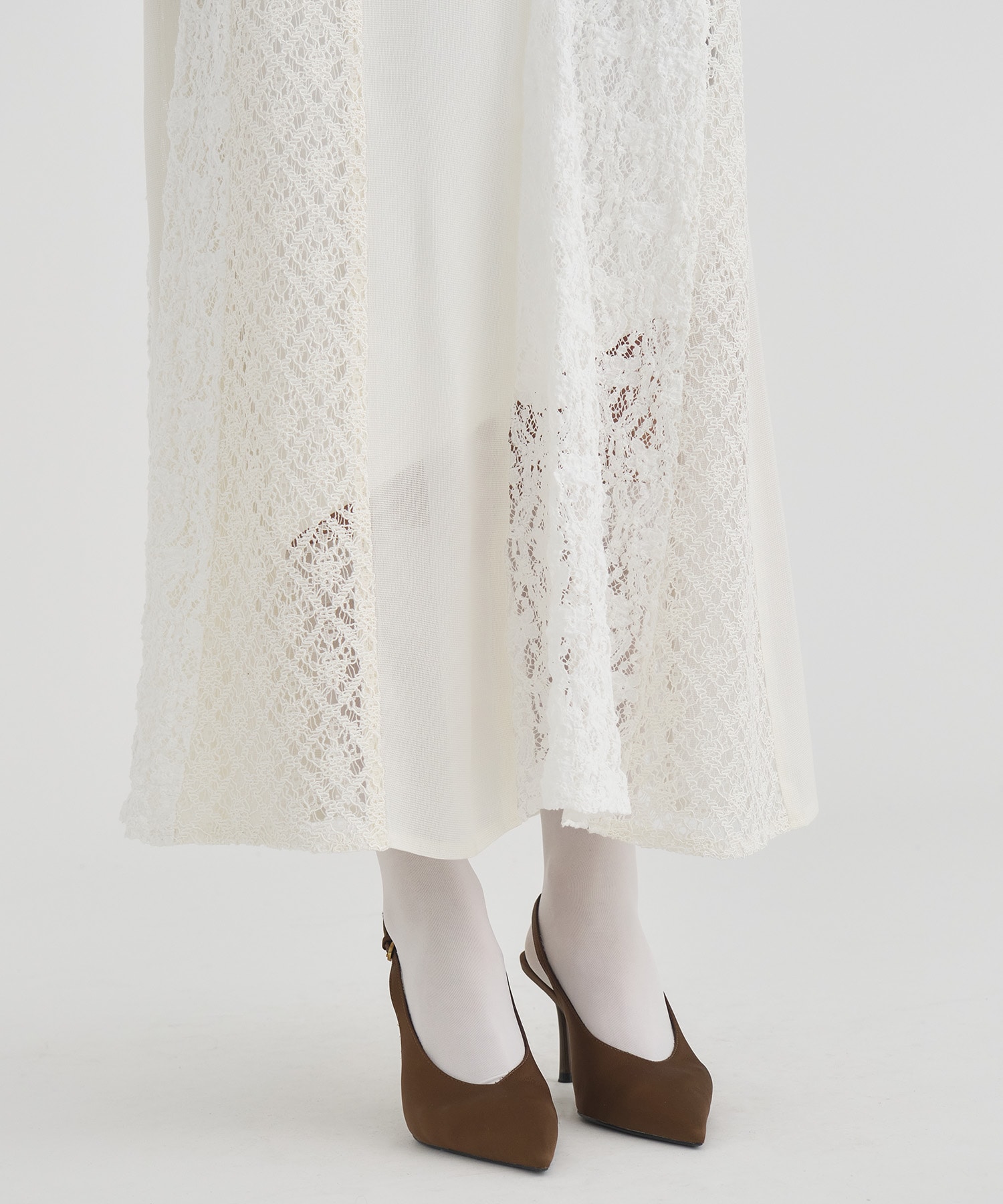 Slant Asym Lace Skirt