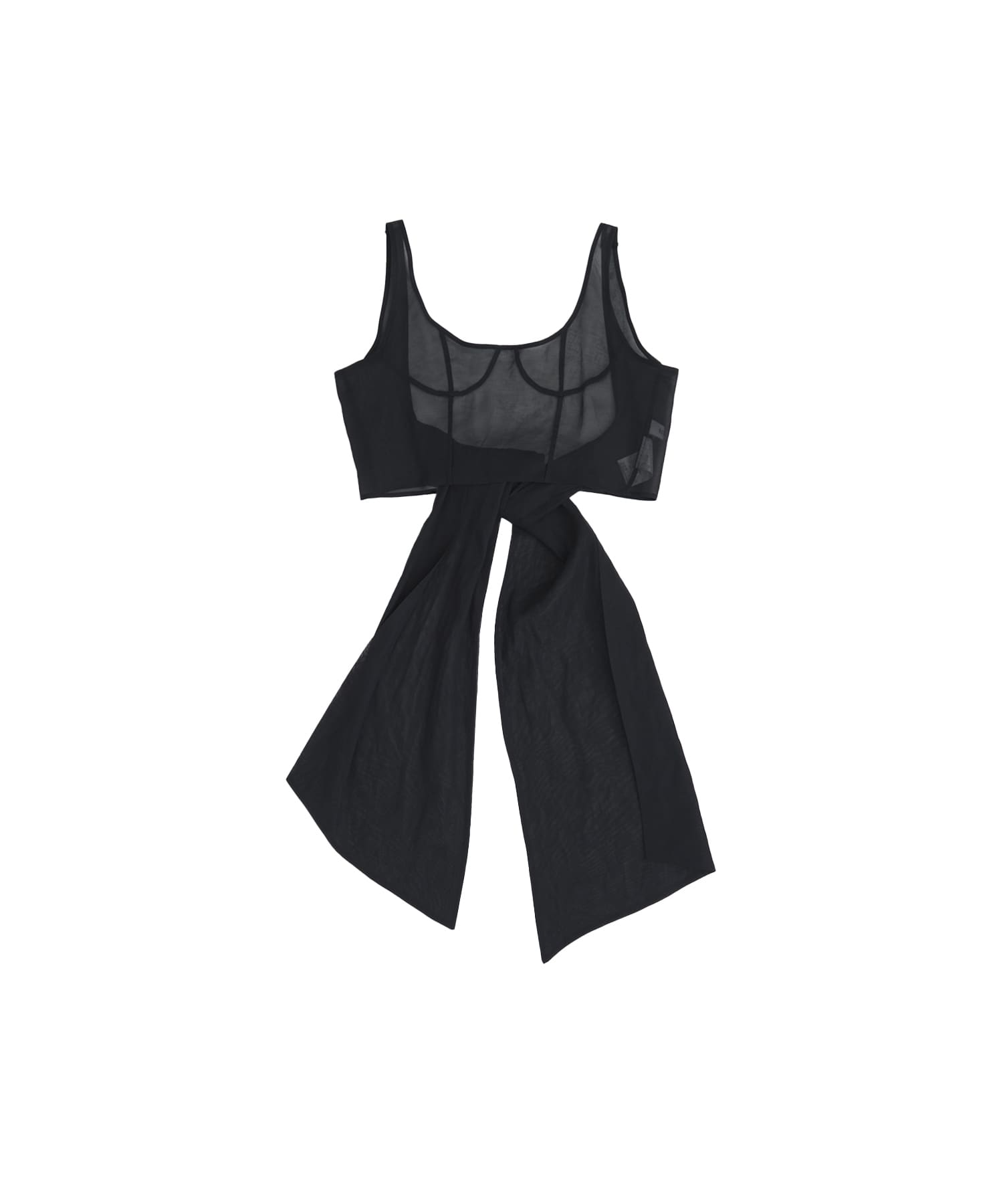 nakes Cotton Organdy Bustier