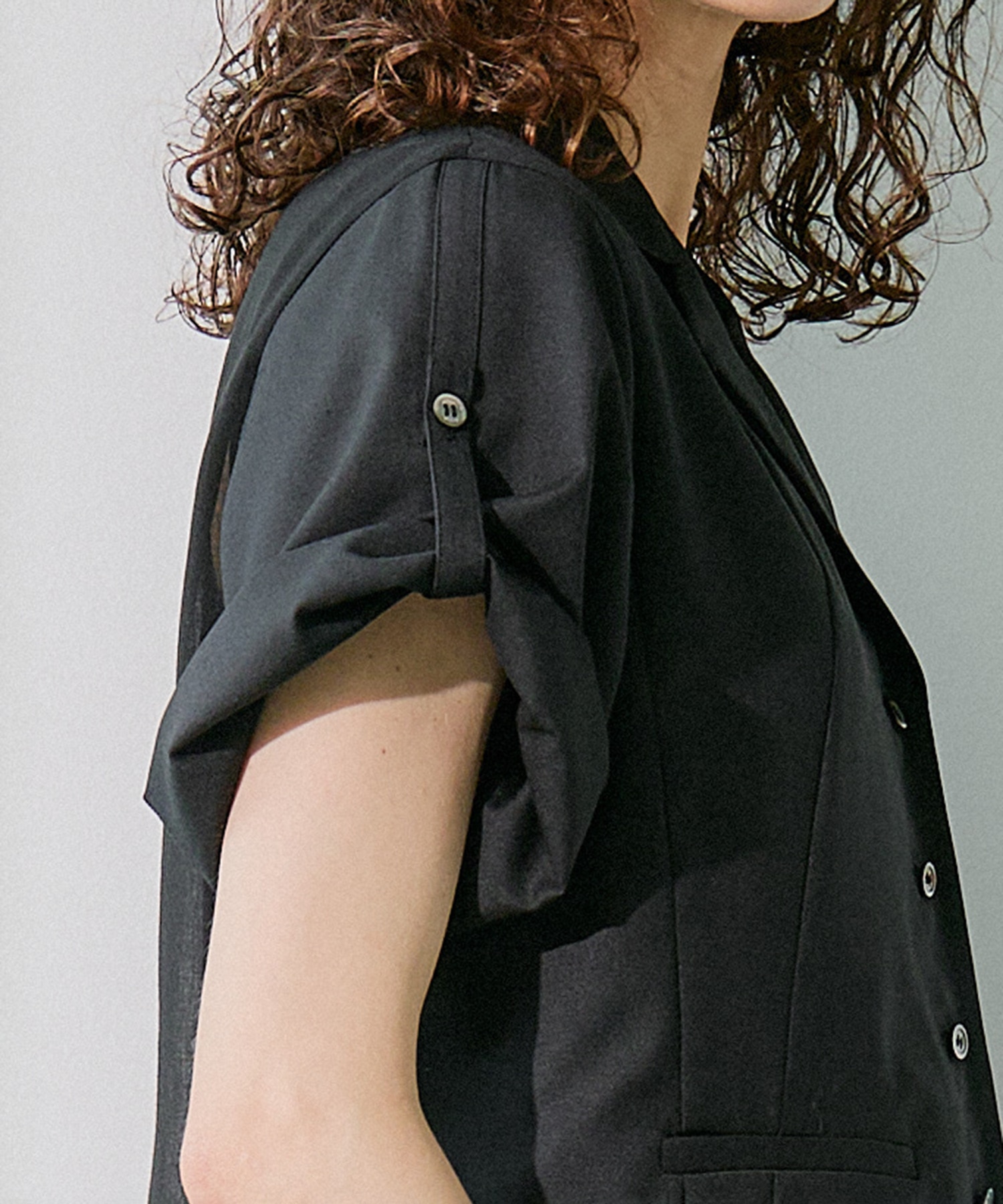 Open Collar Combi Shirts