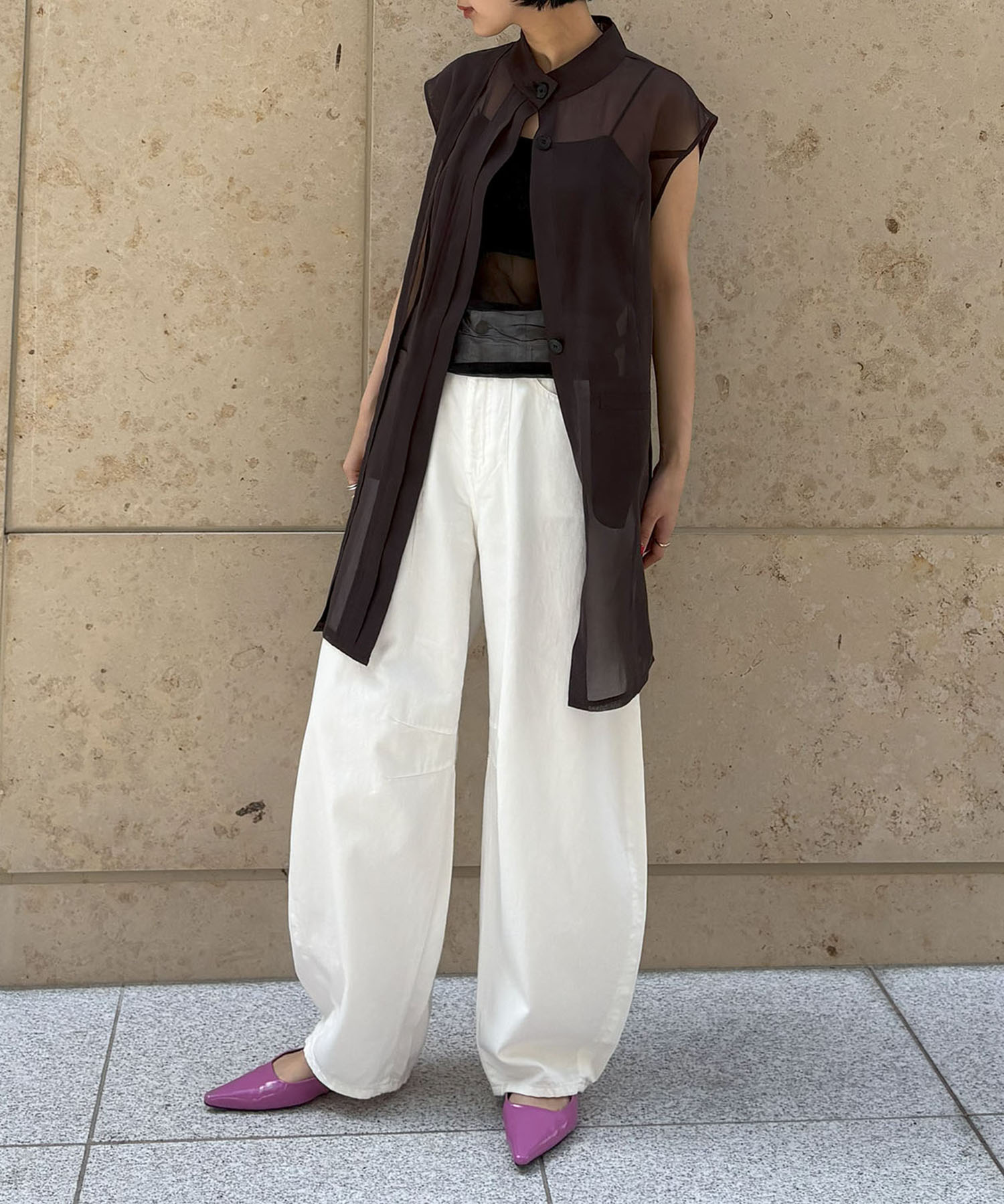 Tencel Curve Denim Pants
