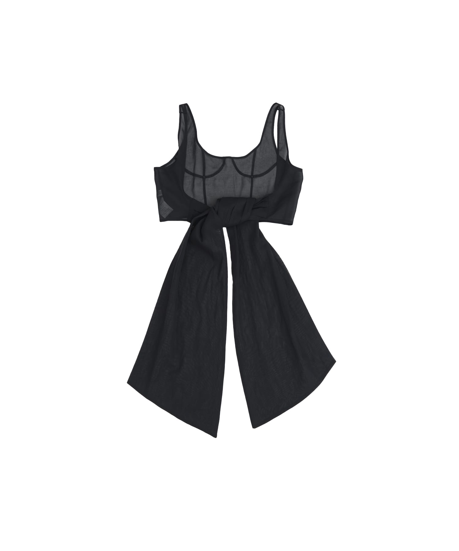 nakes Cotton Organdy Bustier
