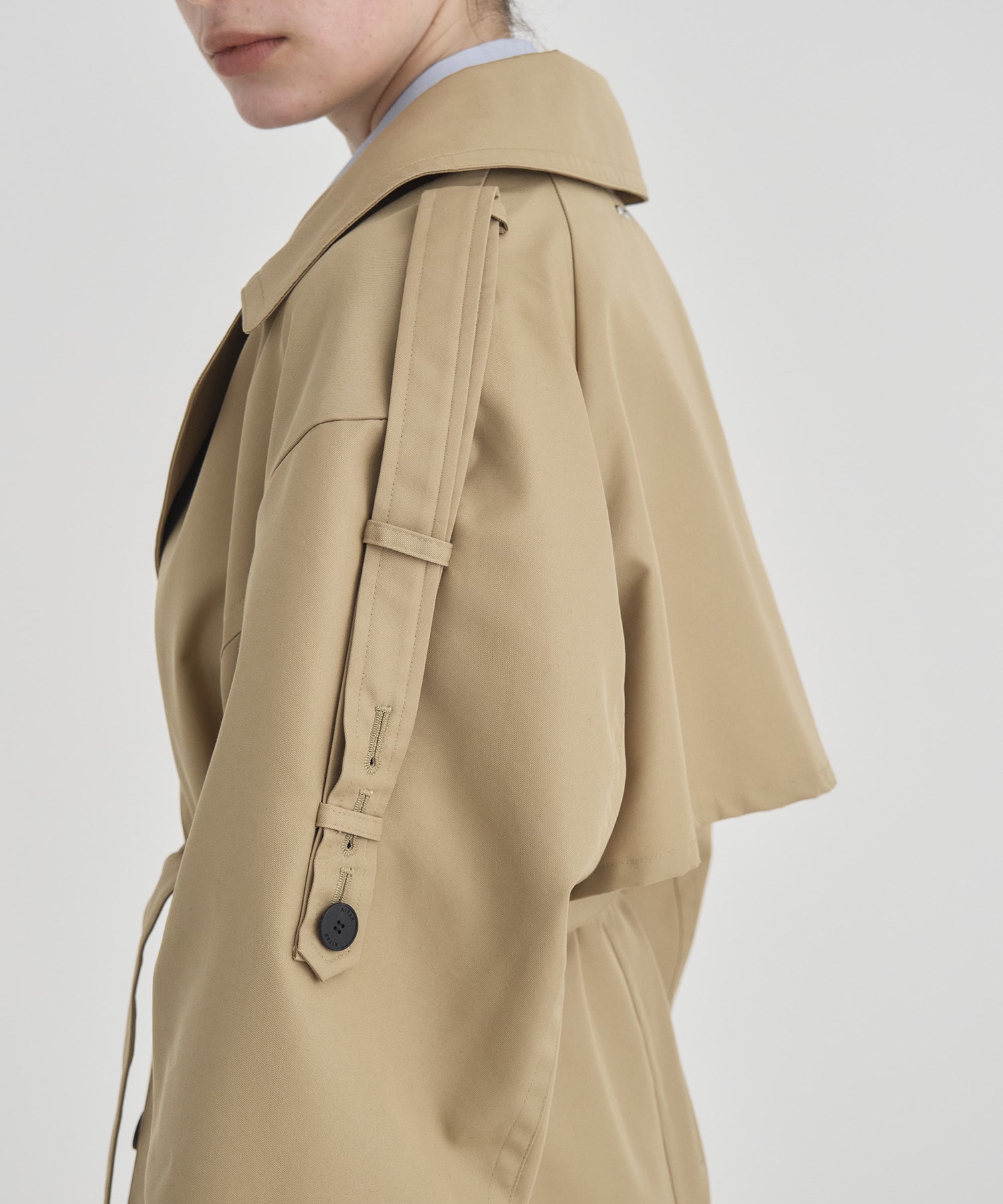 Wide Lapel Trench Coat