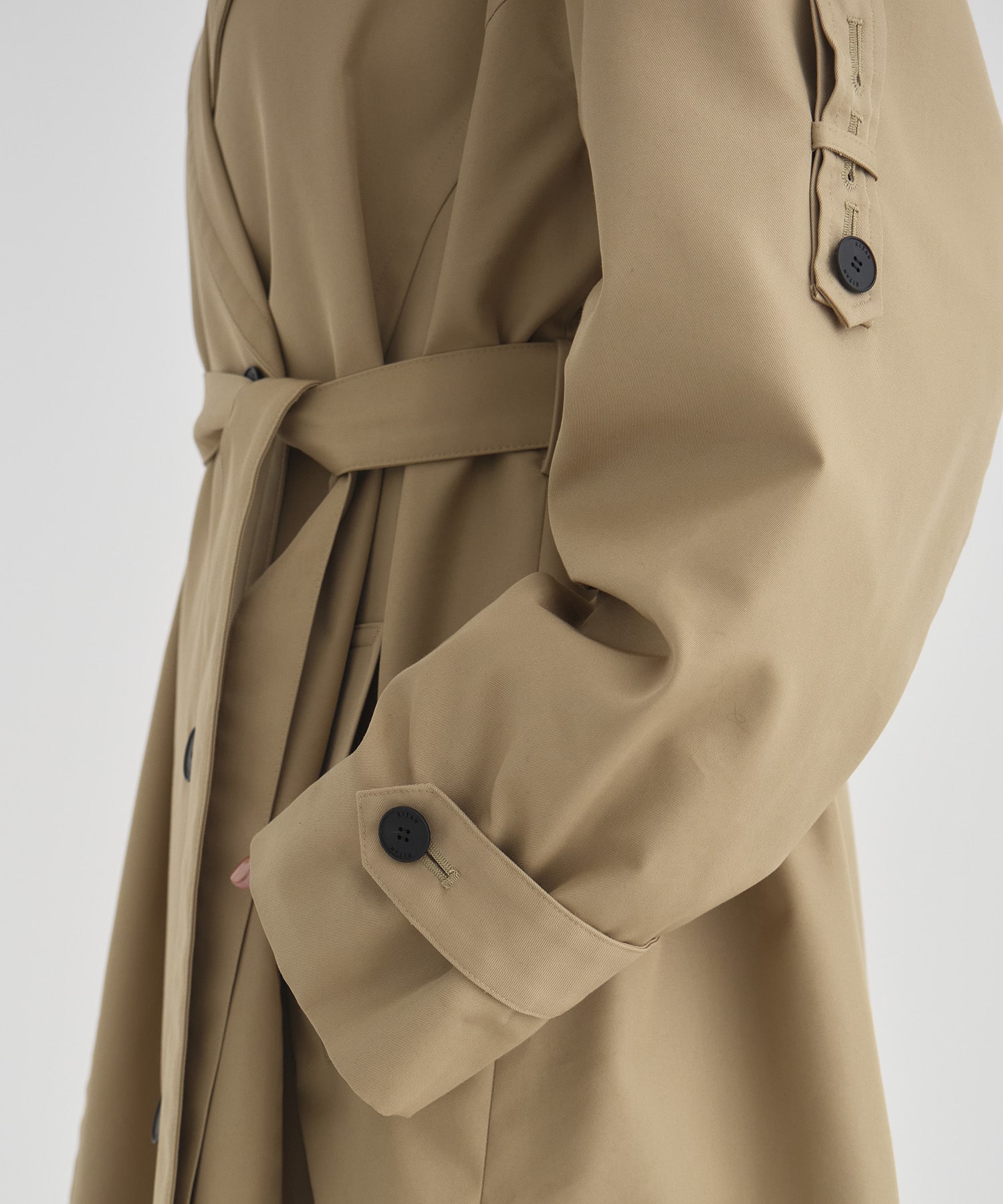 Wide Lapel Trench Coat