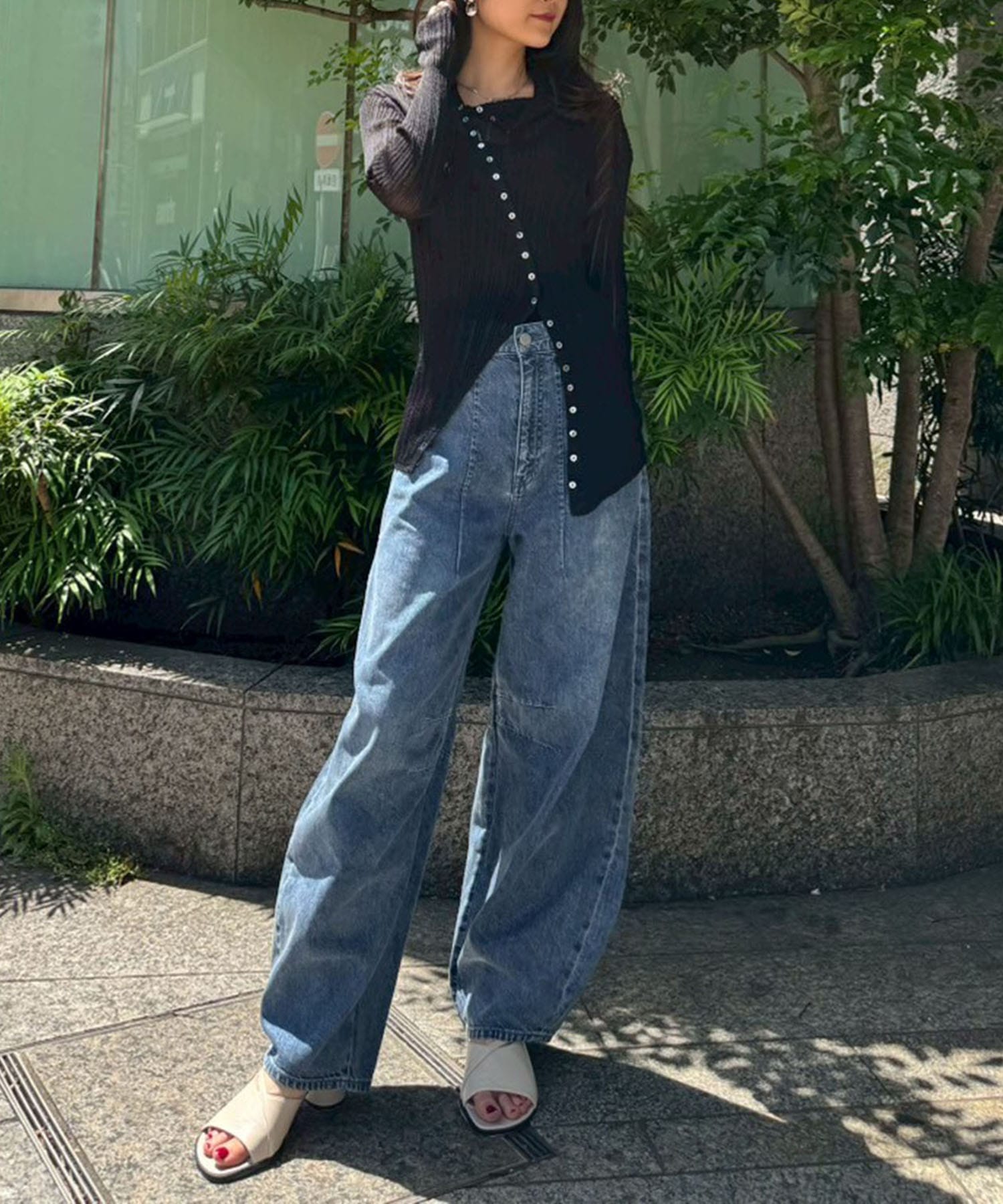 Tencel Curve Denim Pants