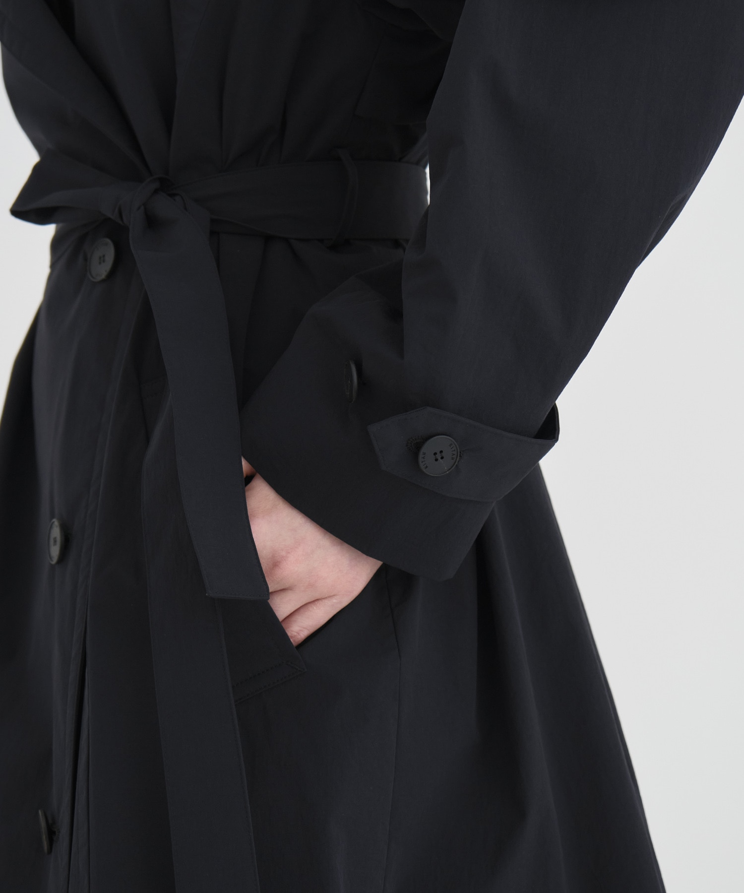 Wide Lapel Trench Coat