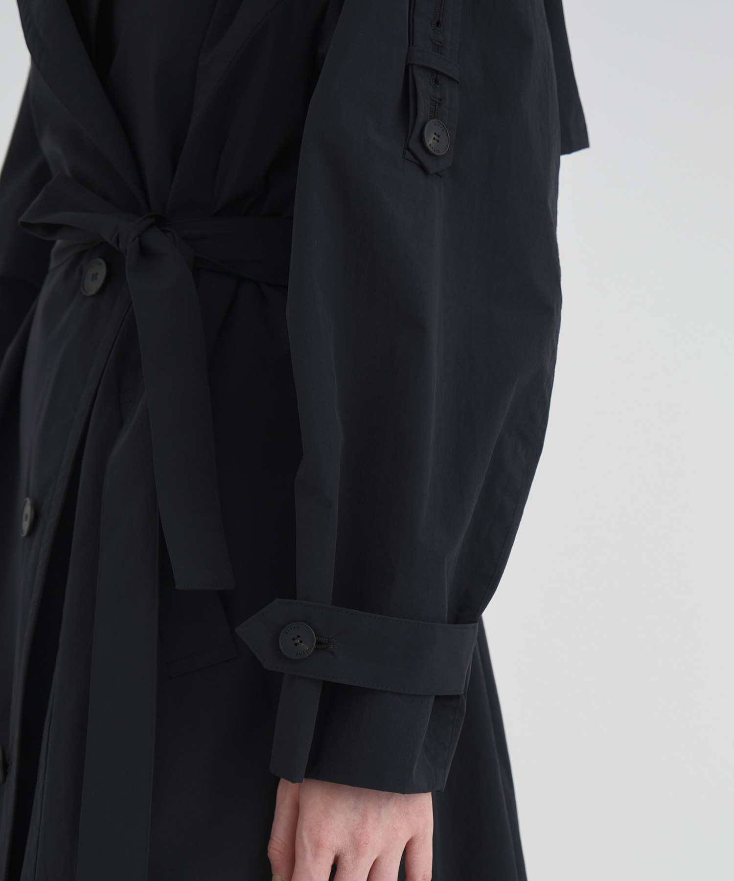 Wide Lapel Trench Coat