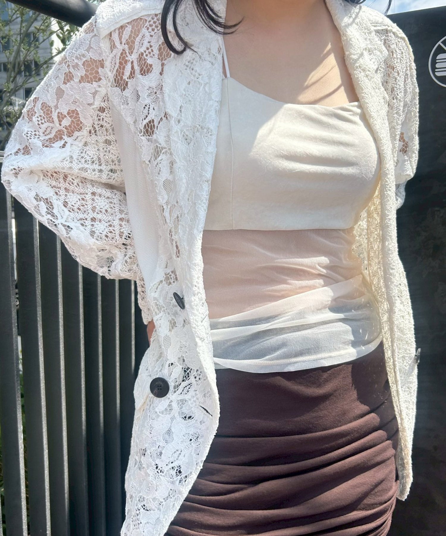 Cupin Velour Asym Camisole