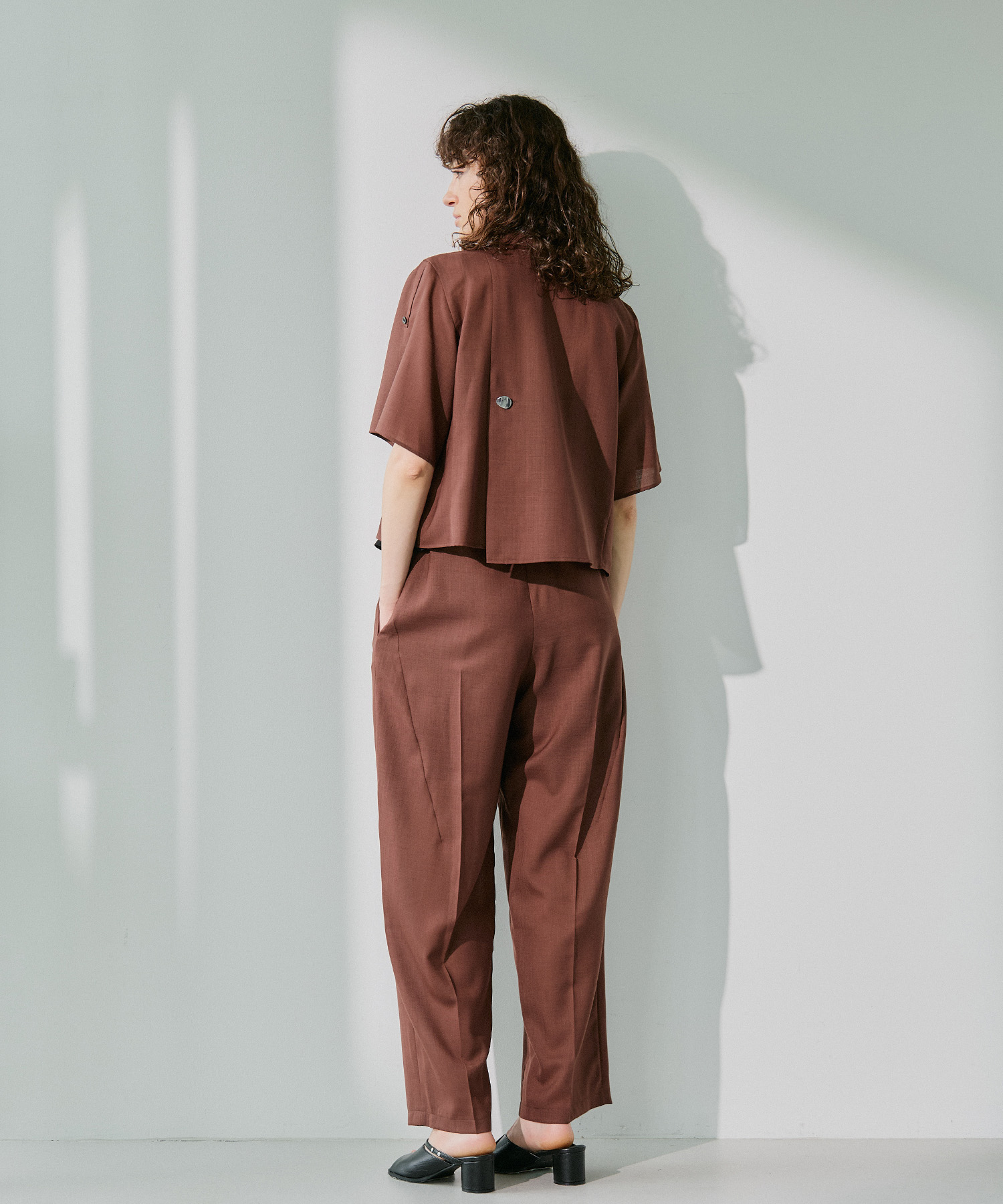Open Collar Combi Shirts