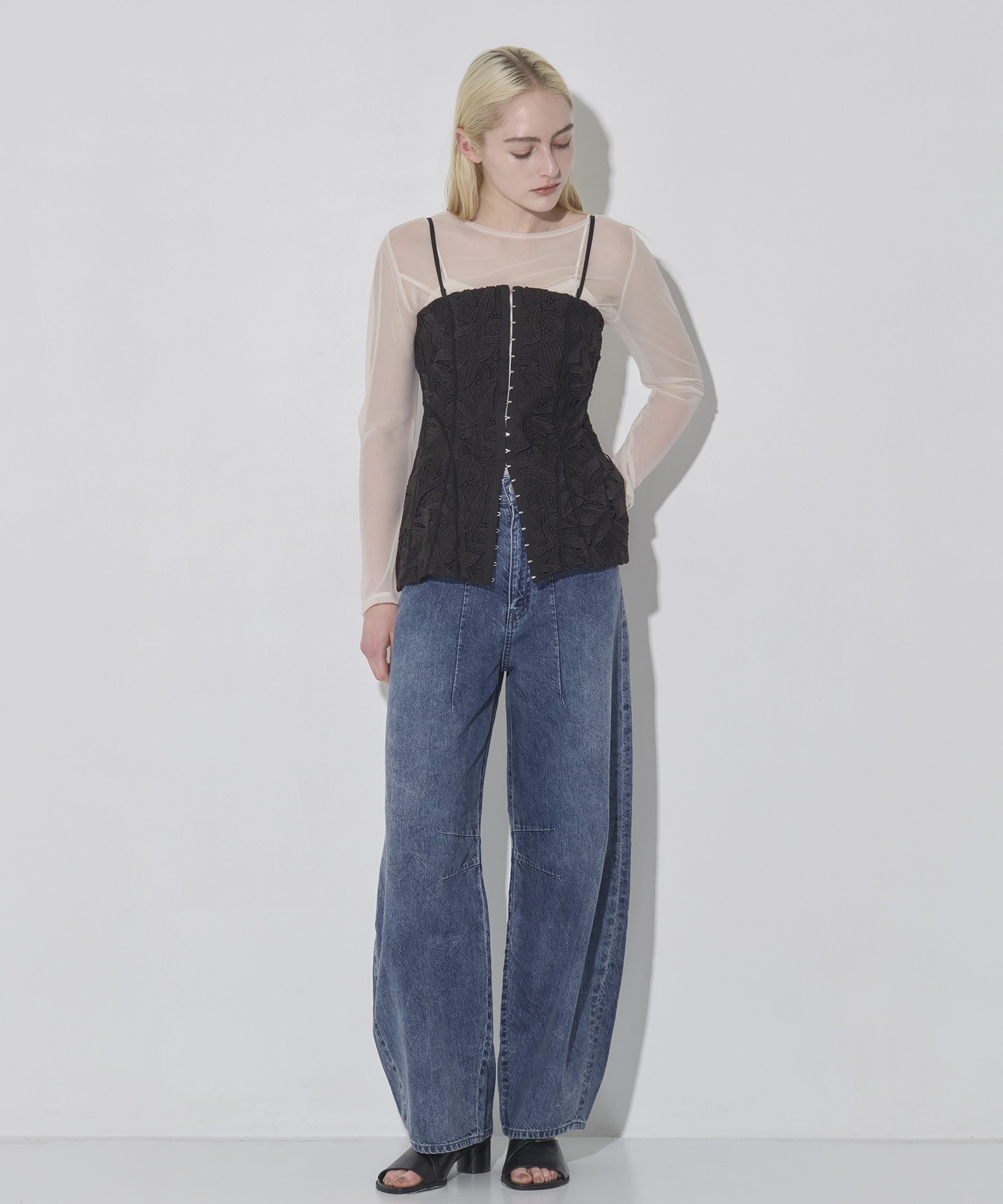 Tack Layered SheerT-Shirt