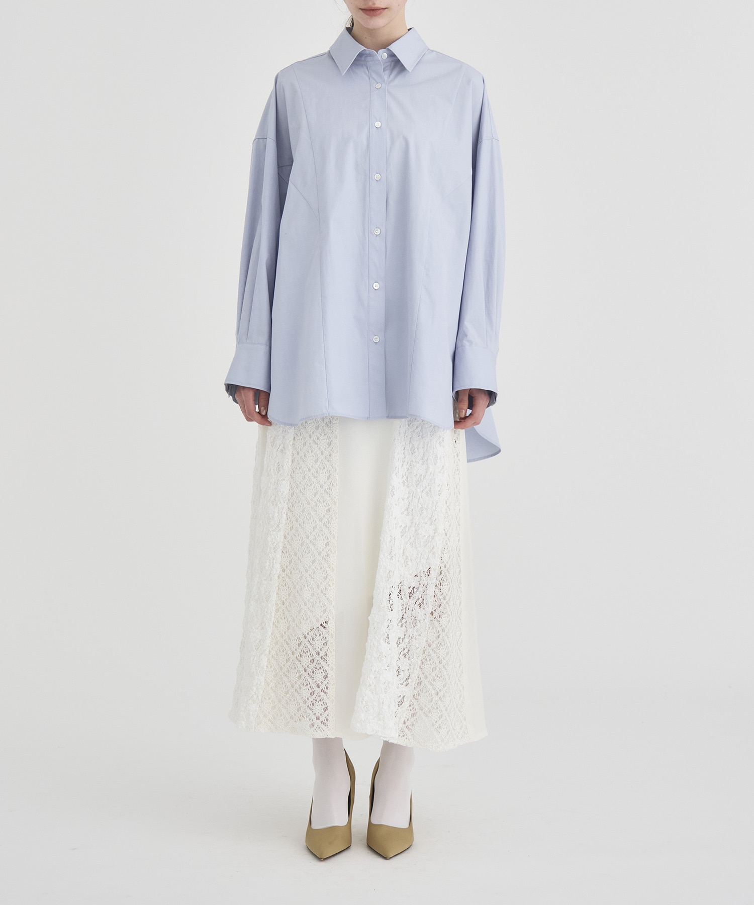 Slant Asym Lace Skirt