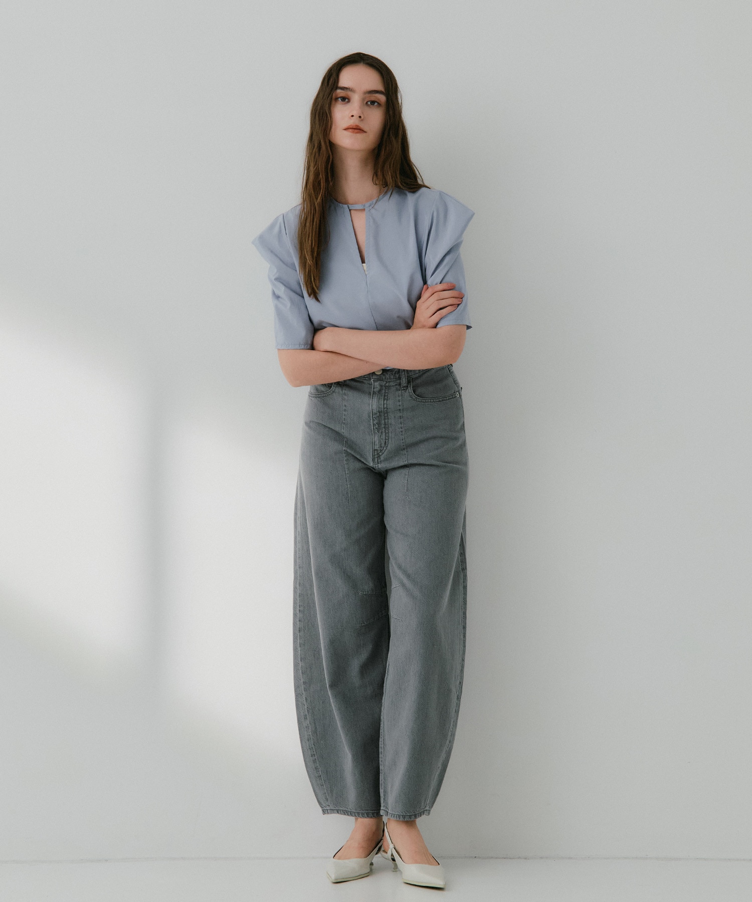 2Way Silk Half Blouse