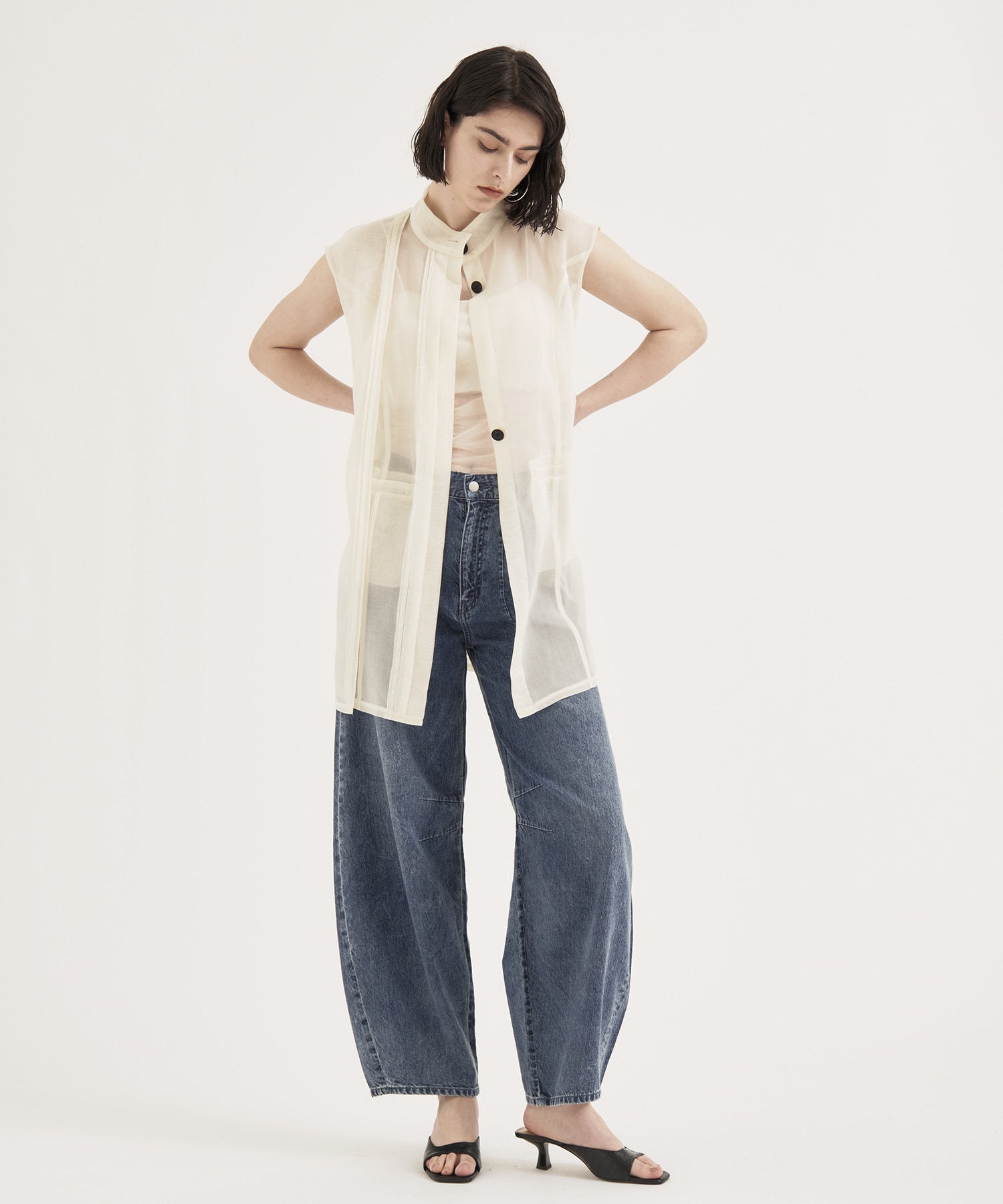 Tencel Curve Denim Pants