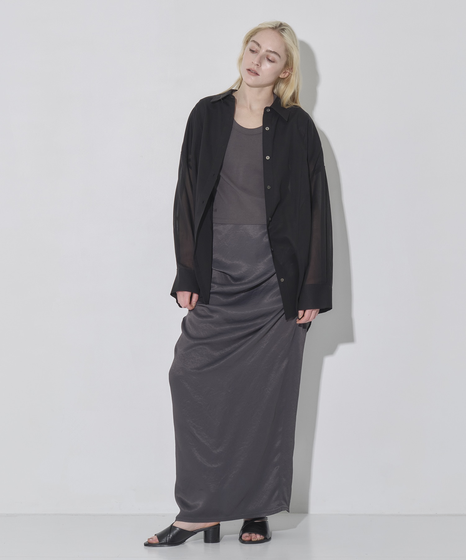 Satin Tack Skirt