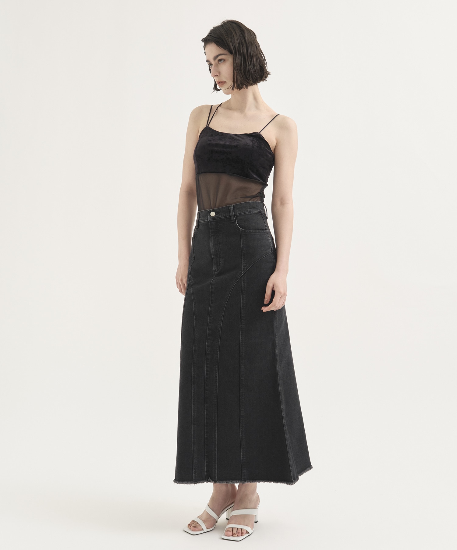 Cupin Velour Asym Camisole