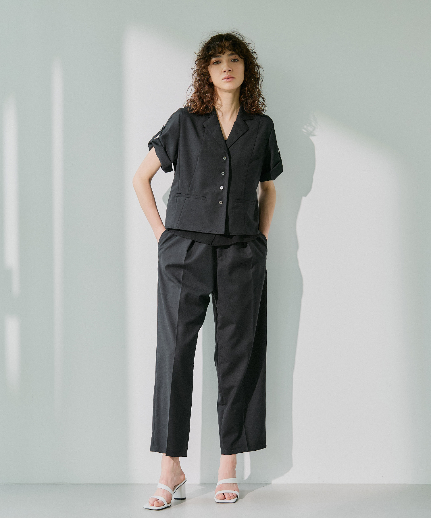 Open Collar Combi Shirts