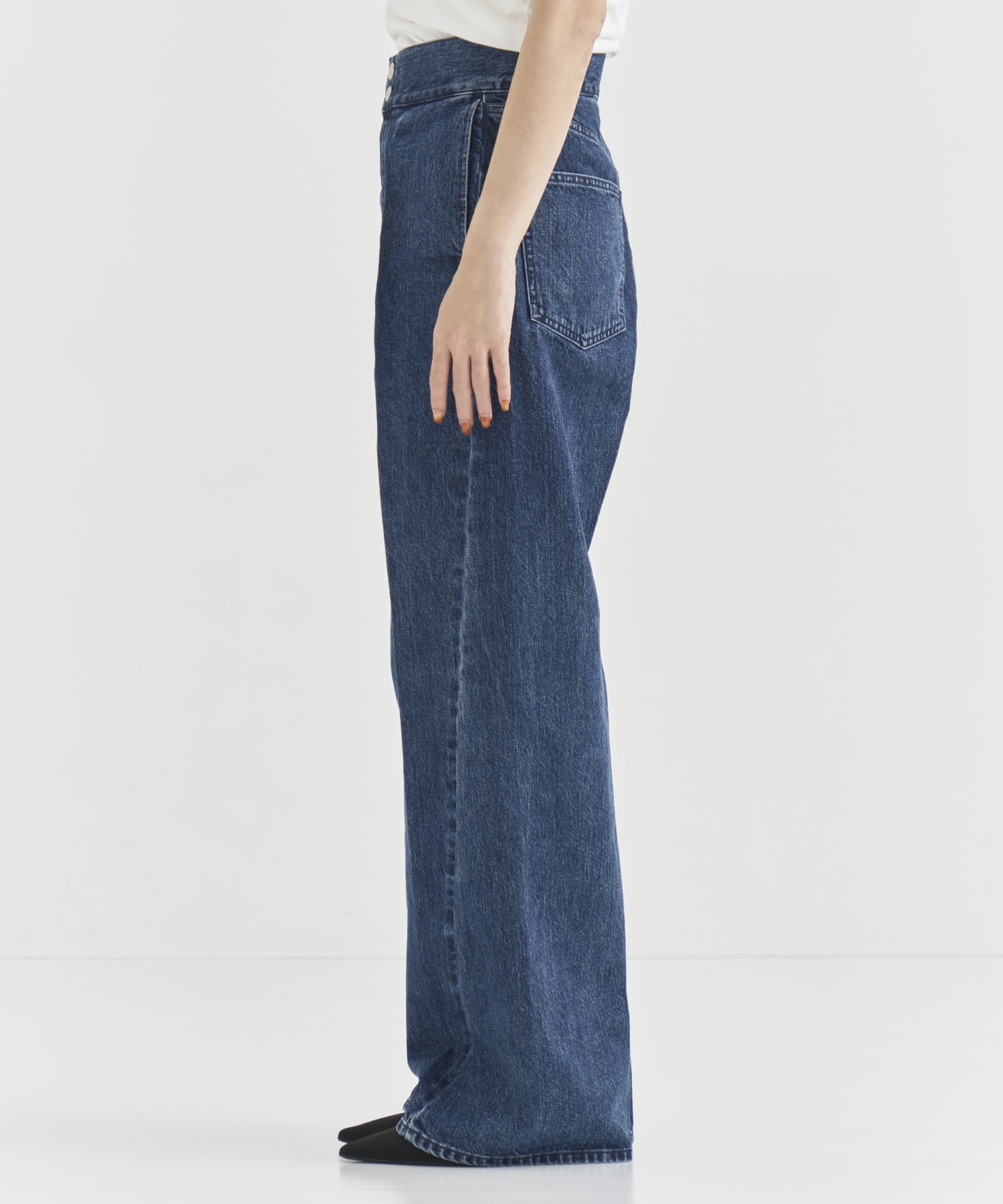 High Waist  Tack Denim