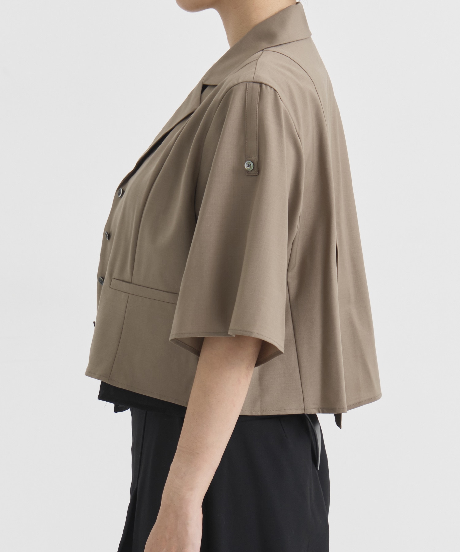 Open Collar Short  Shirts