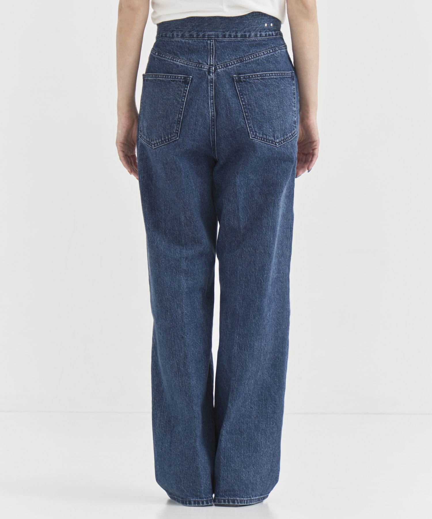 High Waist  Tack Denim