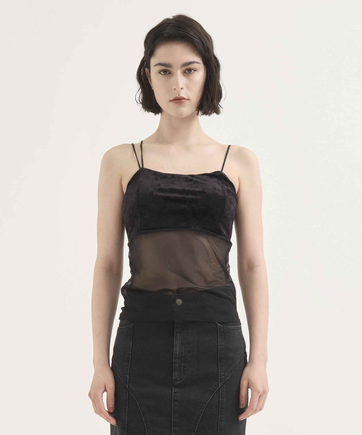 Cupin Velour Asym Camisole