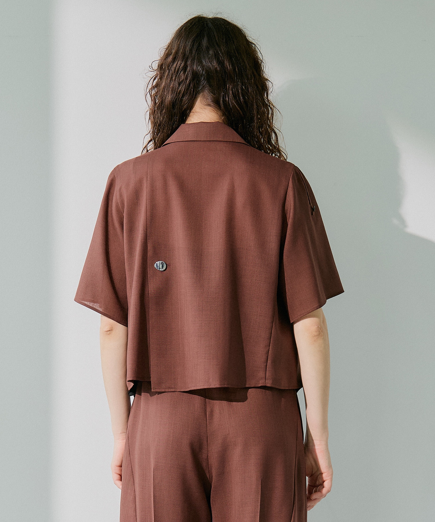 Open Collar Combi Shirts