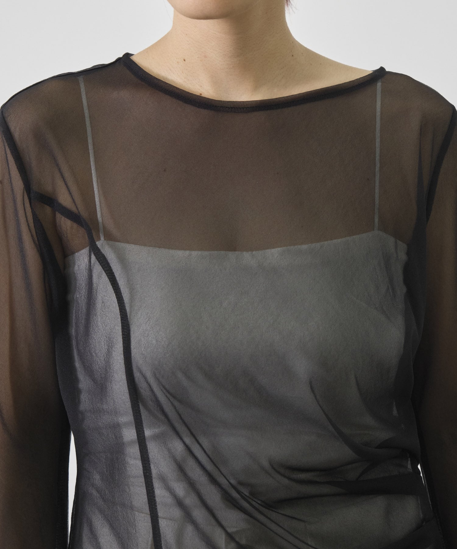Tack Layered SheerT-Shirt