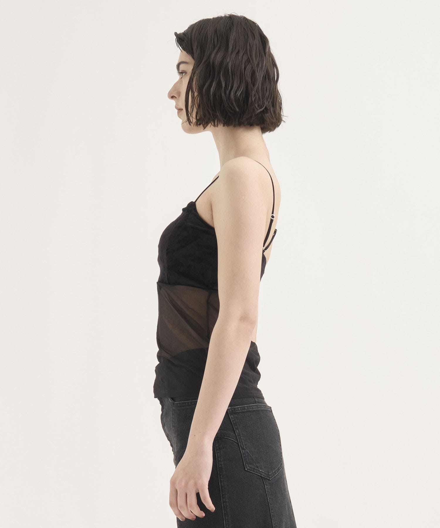 Cupin Velour Asym Camisole