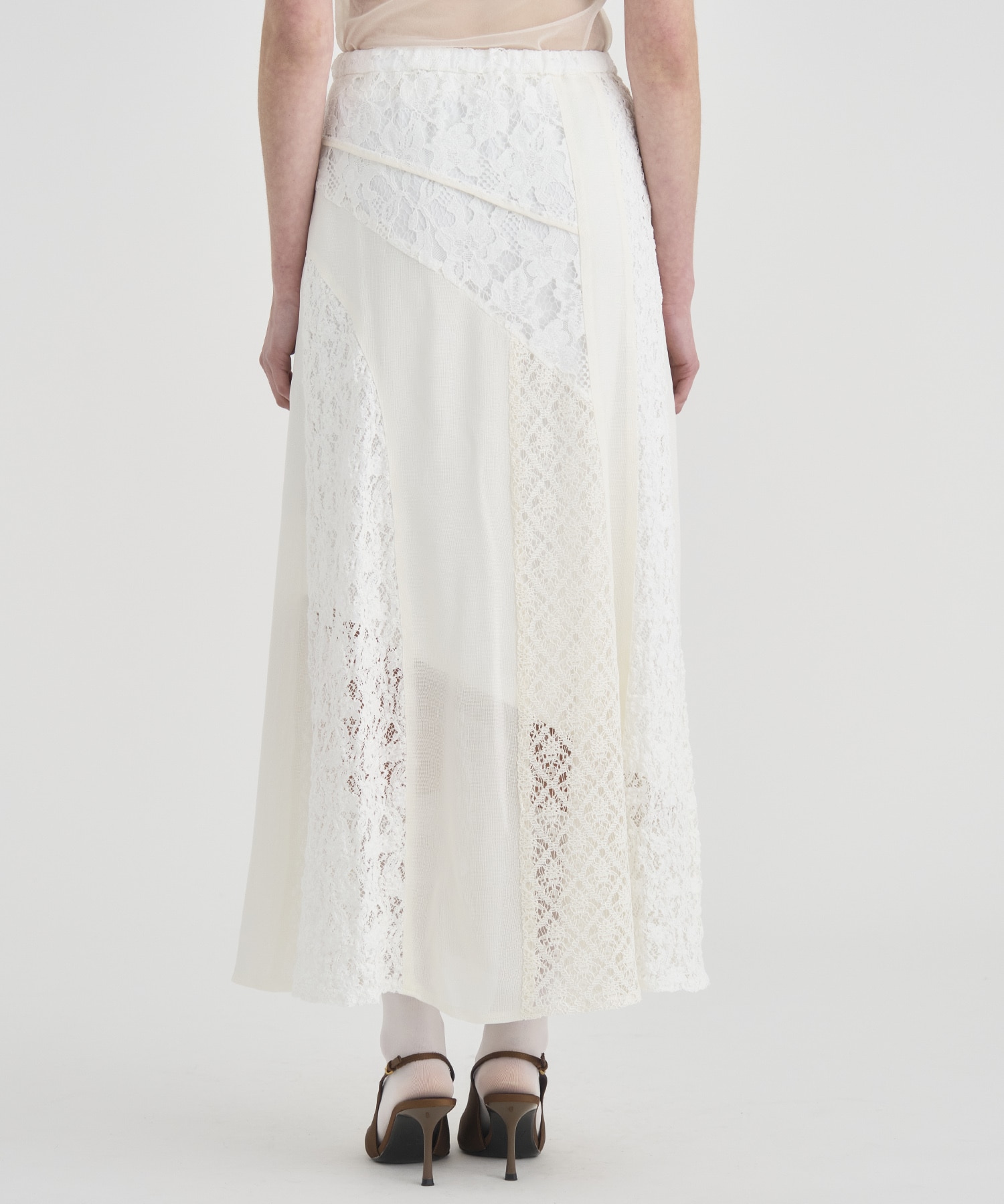 Slant Asym Lace Skirt