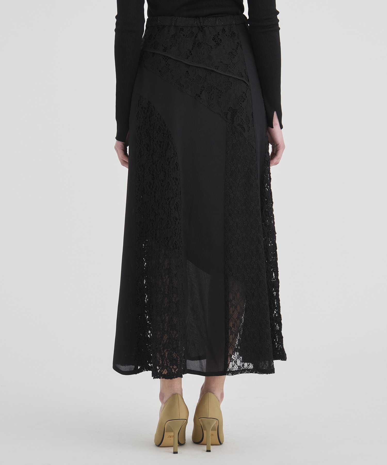 Slant Asym Lace Skirt