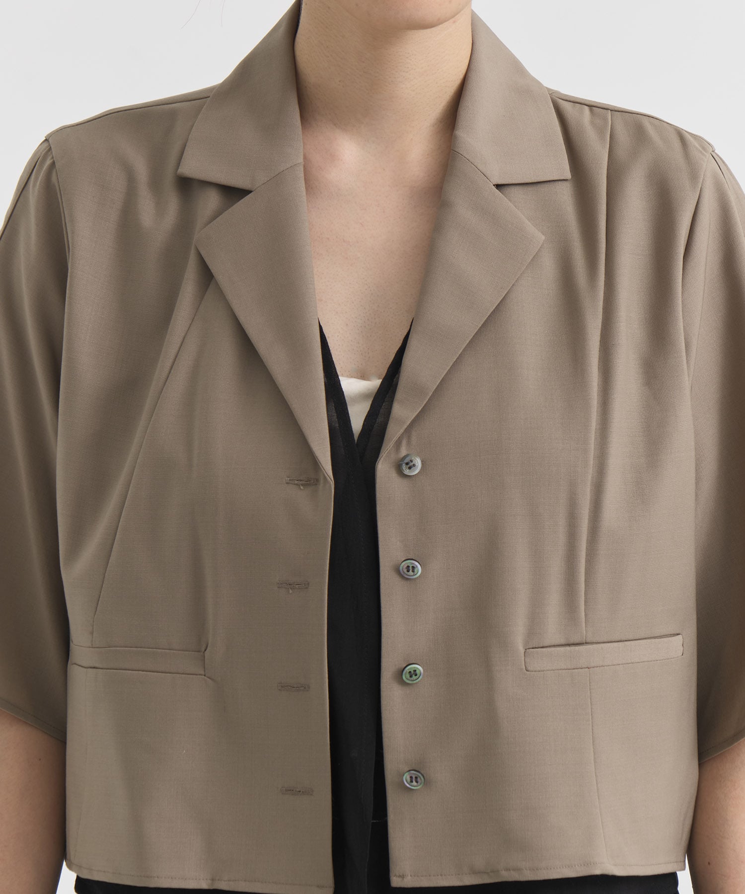 Open Collar Short  Shirts