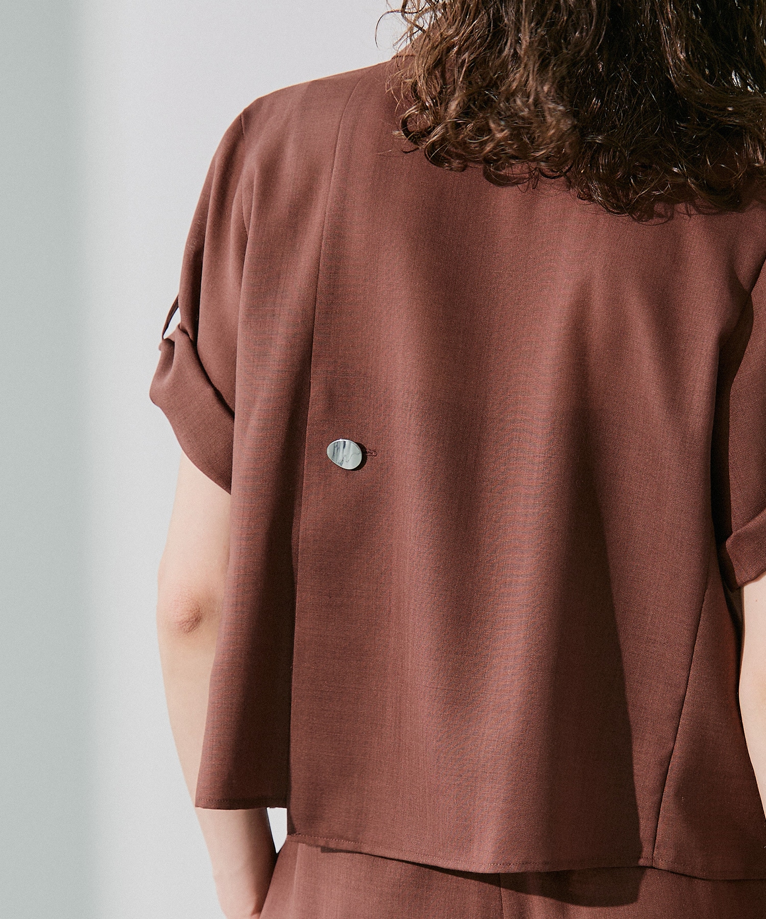 Open Collar Combi Shirts