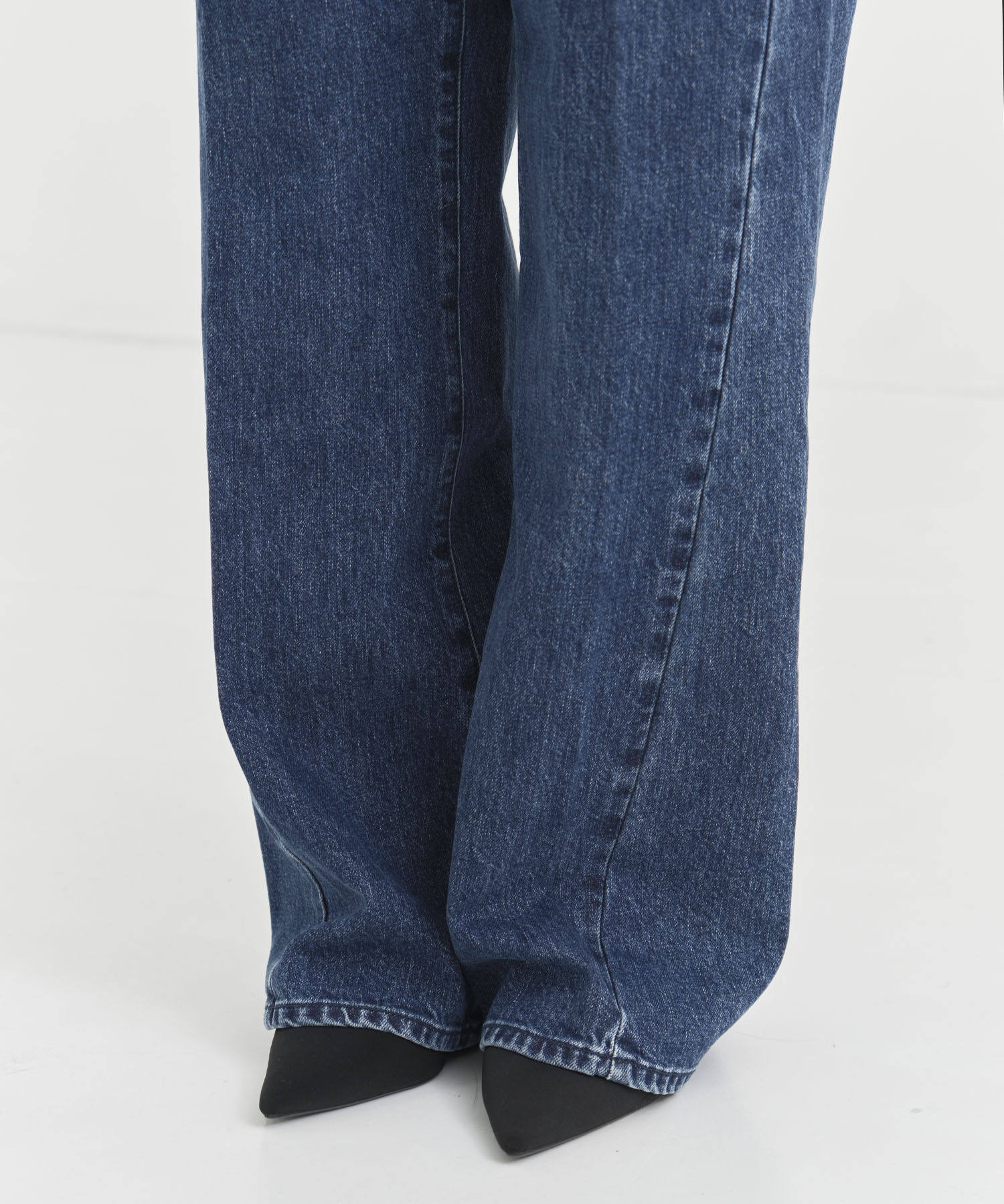 High Waist  Tack Denim