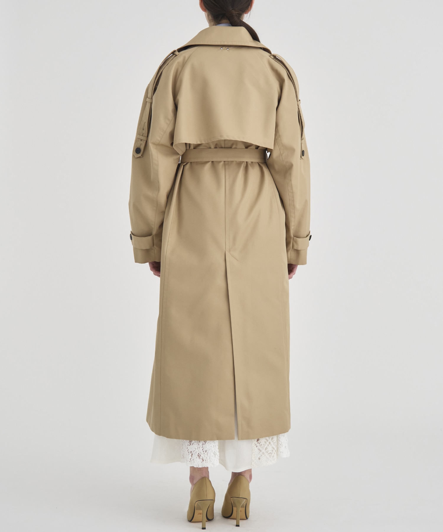 Wide Lapel Trench Coat