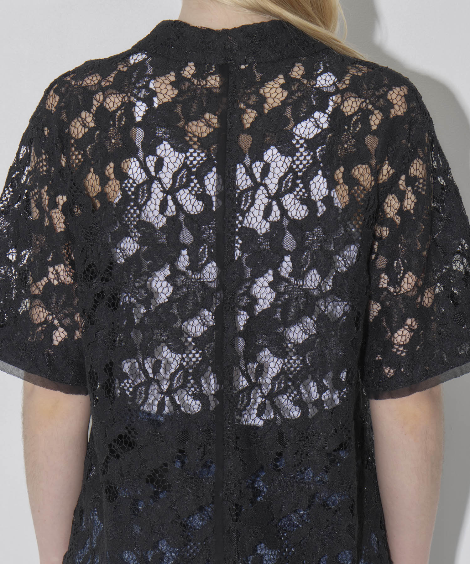 Open Collar Lace Shirts