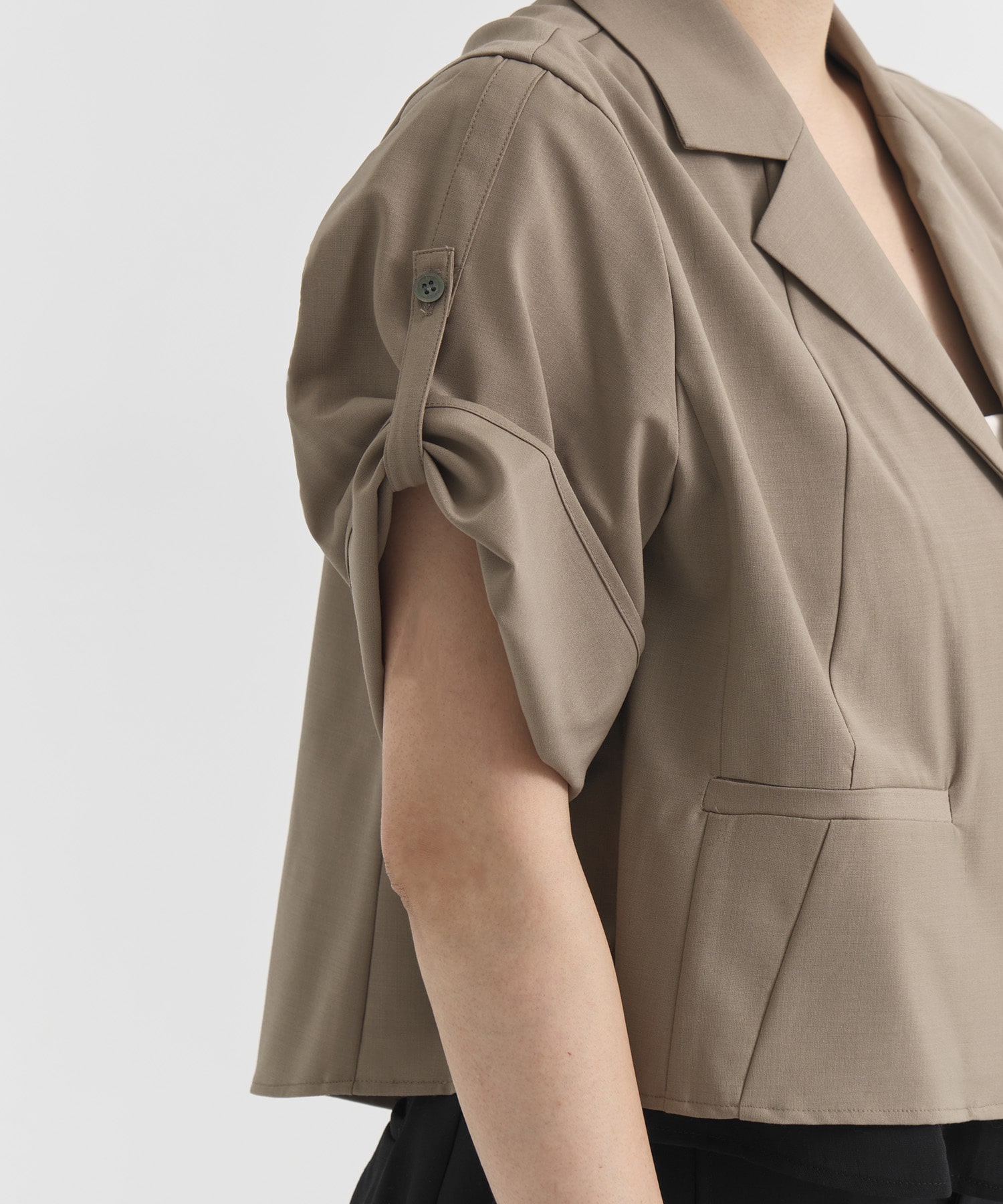 Open Collar Short  Shirts