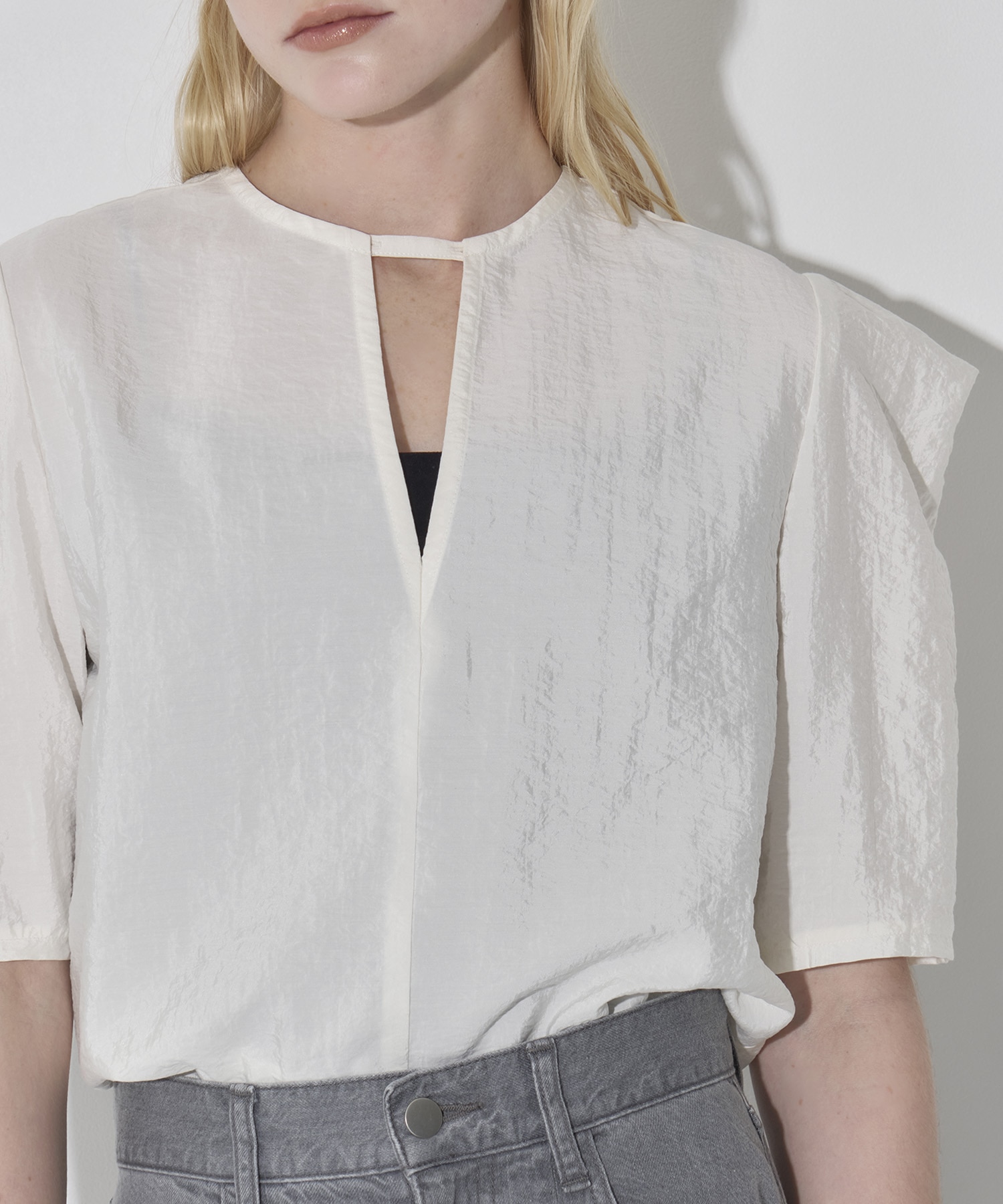 2Way Silk Half Blouse