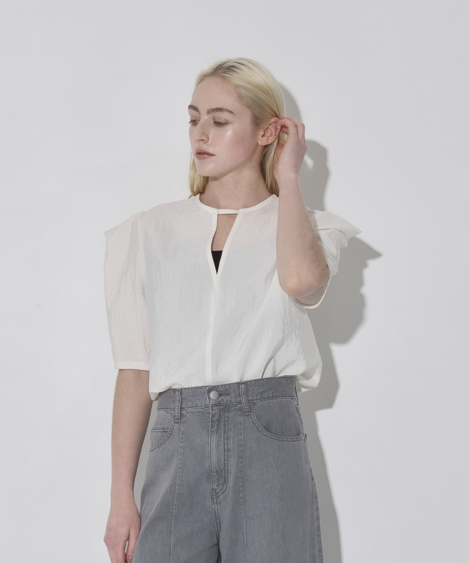 2Way Silk Half Blouse