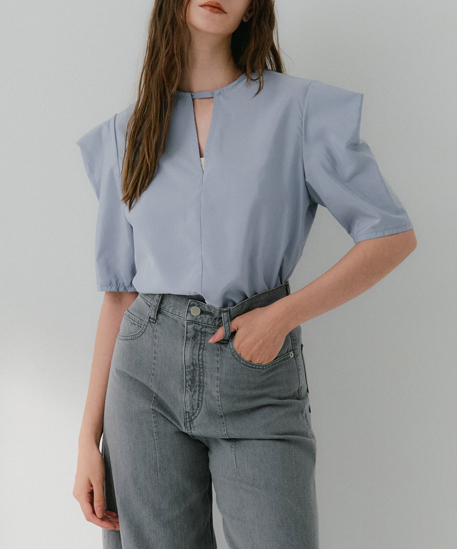 2Way Silk Half Blouse