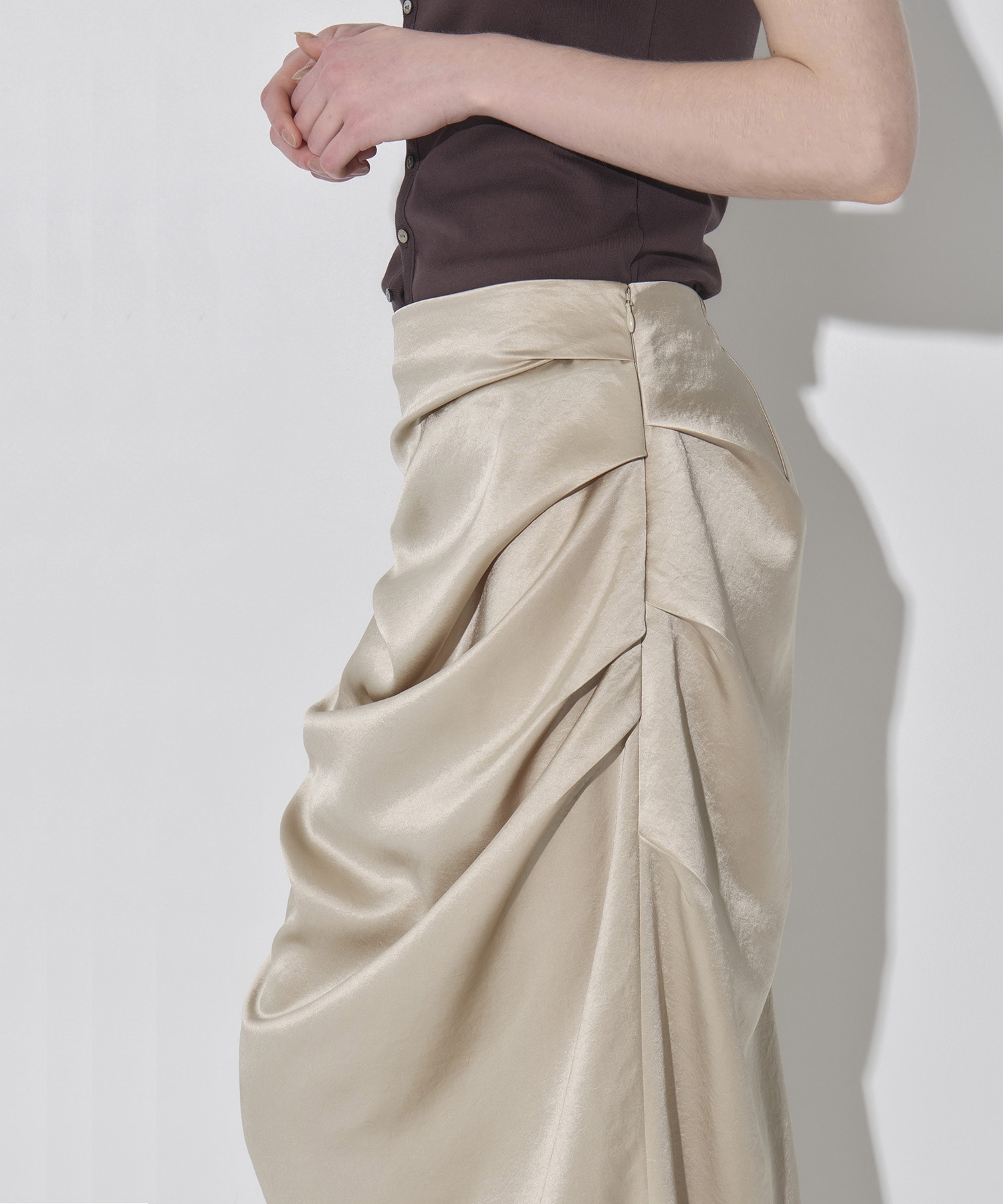 Satin Tack Skirt