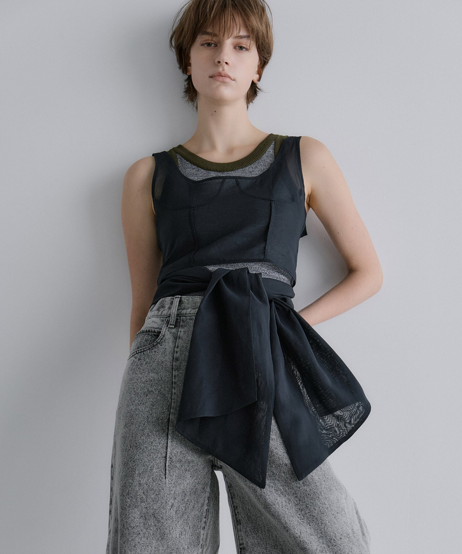 nakes Cotton Organdy Bustier